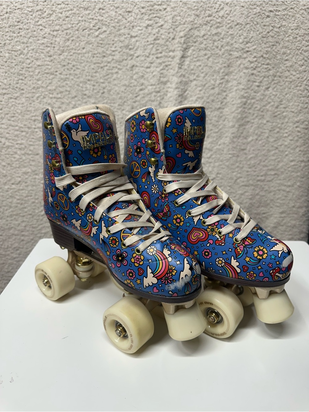 Impala Sidewalk Roller Skates Womenās 7 Harmony Blue Retro